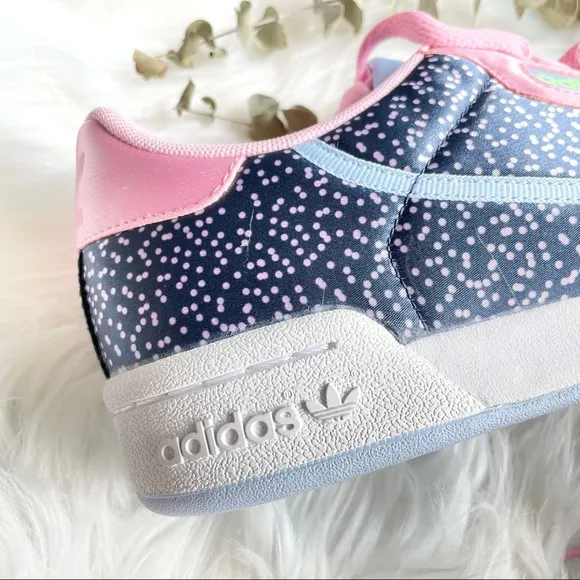 Adidas CONTINENTAL 80 Sneakers Shoes True Pink Collegiate Navy Glow Blue W8.5