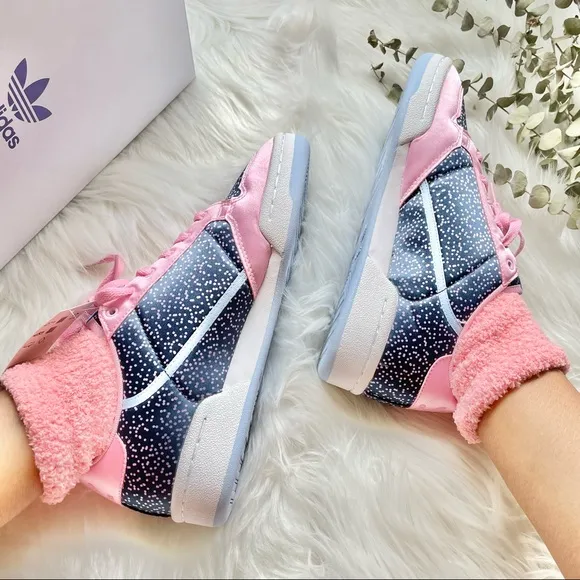 Adidas CONTINENTAL 80 Sneakers Shoes True Pink Collegiate Navy Glow Blue W8.5