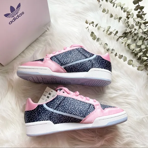 Adidas CONTINENTAL 80 Sneakers Shoes True Pink Collegiate Navy Glow Blue W8.5