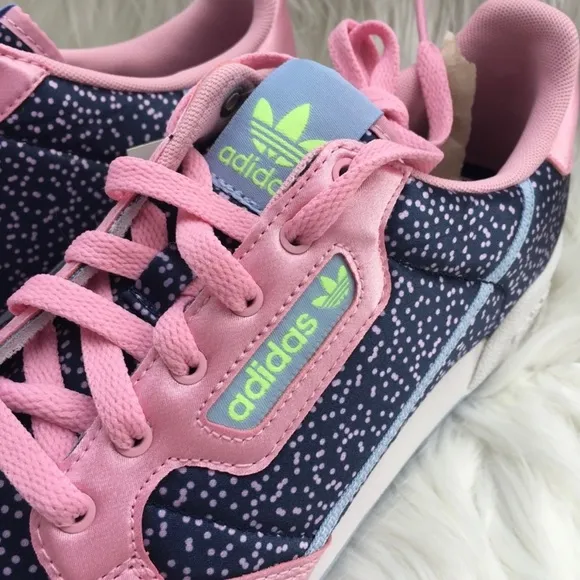 Adidas CONTINENTAL 80 Sneakers Shoes True Pink Collegiate Navy Glow Blue W8.5