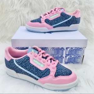 Adidas CONTINENTAL 80 Sneakers Shoes True Pink Collegiate Navy Glow Blue W8.5