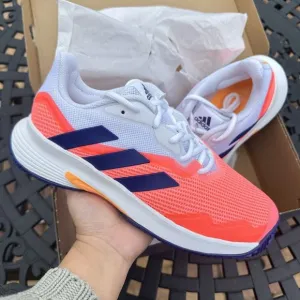 Adidas CourtJam Control Low Acid Red Legacy Indigo Women's Athletic Shoes GX6419