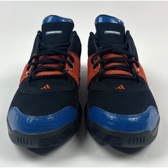 Adidas Gil Zero Restomod NY Knicks Mens Black Basketball Shoes Sneakers FZ6216