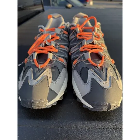 Adidas Hyperturf Adventure Shoes - Men's Size 11.5 Grey / Beam Orange - FZ6058