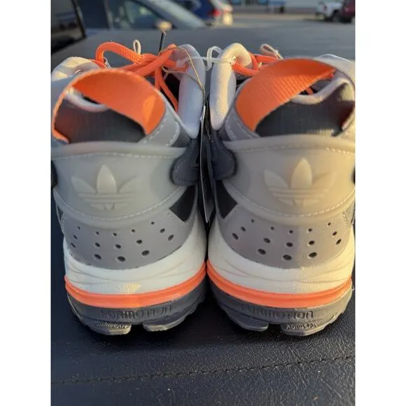 Adidas Hyperturf Adventure Shoes - Men's Size 11.5 Grey / Beam Orange - FZ6058