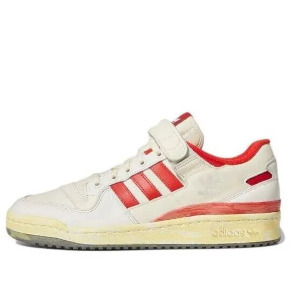 Adidas Mens  Forum 84 Low AEC Shoes ‘White Red’ HR0557