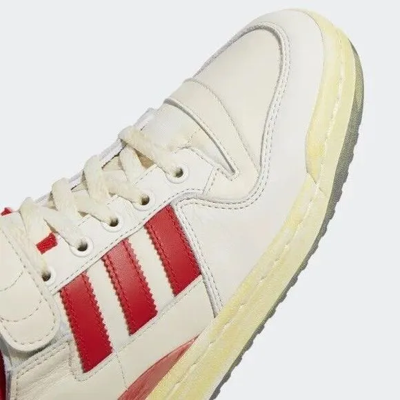Adidas Mens  Forum 84 Low AEC Shoes ‘White Red’ HR0557
