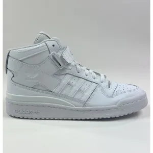 Adidas Originals Forum Mid Womens 11.5 Cloud White Shoes Sneakers Strap FZ6473