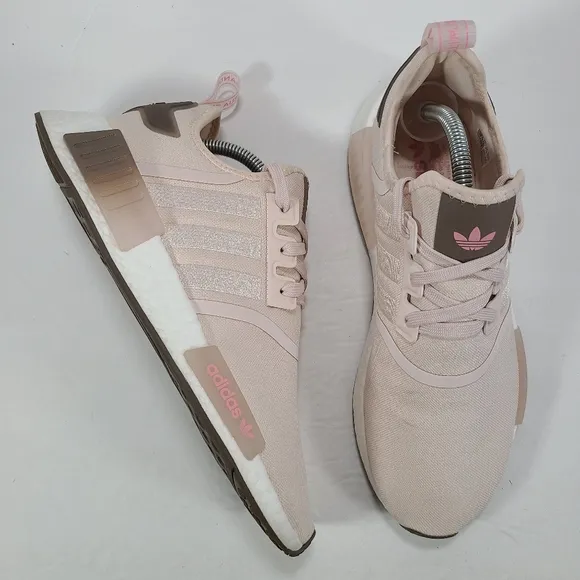 Adidas Originals NMD R1 Running Shoes Quartz Strata Brown Pink Women Size 10