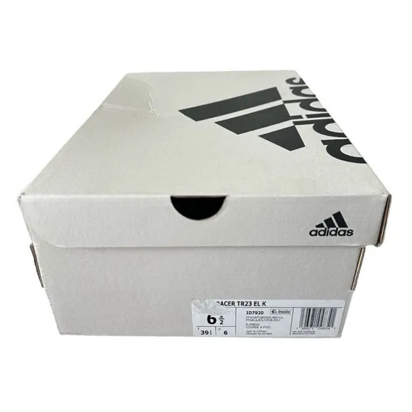 Adidas Racer TR 23 EL Big Kids 6.5 ID7920 White with Geometric Designs