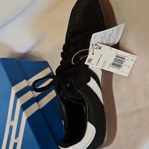 Adidas Samba W Sambae W Shoes - Black and White Womans 9 New