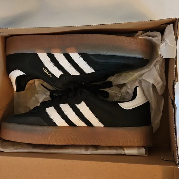 Adidas Samba W Sambae W Shoes - Black and White Womans 9 New