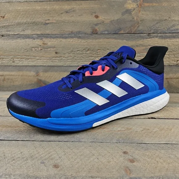 adidas Solar Glide 4 ST  Men's Running Shoes Legend Blue Silver Metallic Black