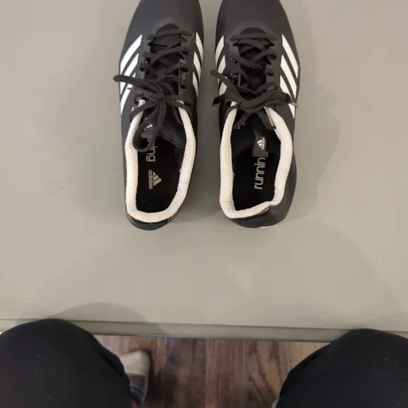 adidas Sprintstar Spikes Core CP9697 Black Mens size 11.5 Running Sprint Shoes