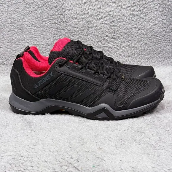 Adidas Terrex AX3 GTX Womens Size 9.5 Hiking Shoes Sneakers Black Red Gore-Tex