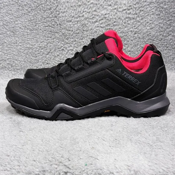 Adidas Terrex AX3 GTX Womens Size 9.5 Hiking Shoes Sneakers Black Red Gore-Tex