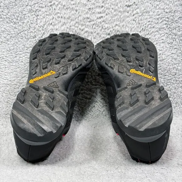 Adidas Terrex AX3 GTX Womens Size 9.5 Hiking Shoes Sneakers Black Red Gore-Tex