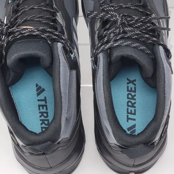Adidas Terrex AX4 Mid GTX Women's Size 11.5 Hiking Shoes Grey Black HQ1049 New