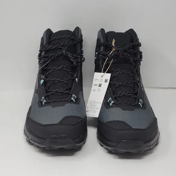 Adidas Terrex AX4 Mid GTX Women's Size 11.5 Hiking Shoes Grey Black HQ1049 New