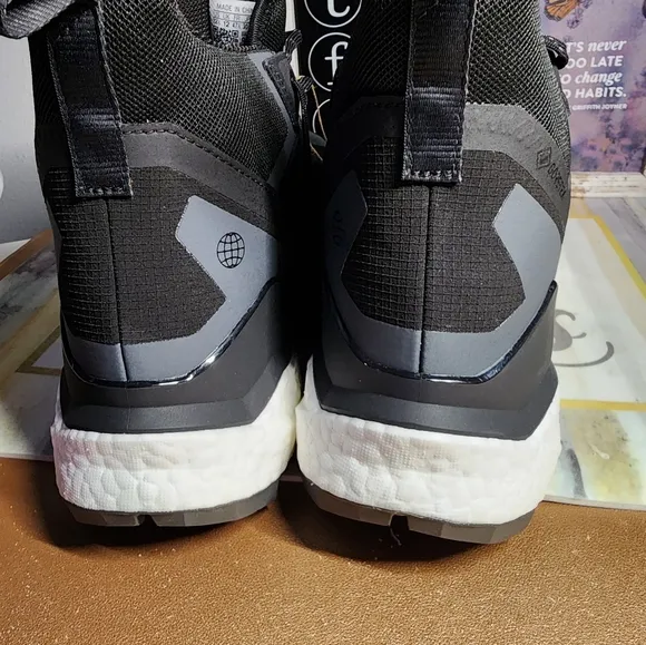 Adidas Terrex Free Hiker 2 GTX Hiking Shoes Black/Grey  Men's Size 12.5 NEW