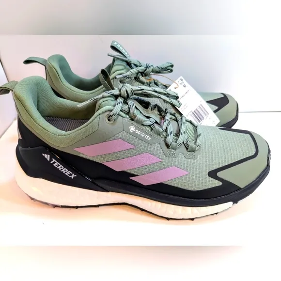 adidas Terrex Free Hiker 2.0 GORE-TEX Silver Green IE5100 Women's Size 8.5