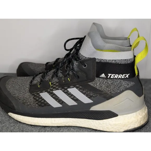 Adidas TERREX FREE HIKER PRIMEBLUE Hiking Shoes Halo Silver Core Black Size 15