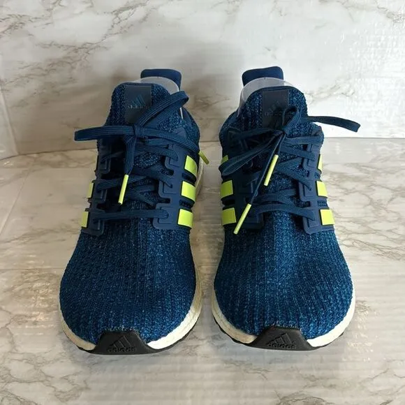 Adidas Ultraboost 4.0 Legend Marine Blue Running Shoes Mens size 10 athletic