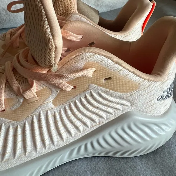 adidas Women’s Athletic Shoes in Cream and Orange