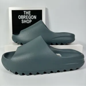 ADIDAS YEEZY SLIDES SLATE MARINE MENS SHOES SIZE 10 SLIP ON KANYE WEST BLUE GRAY