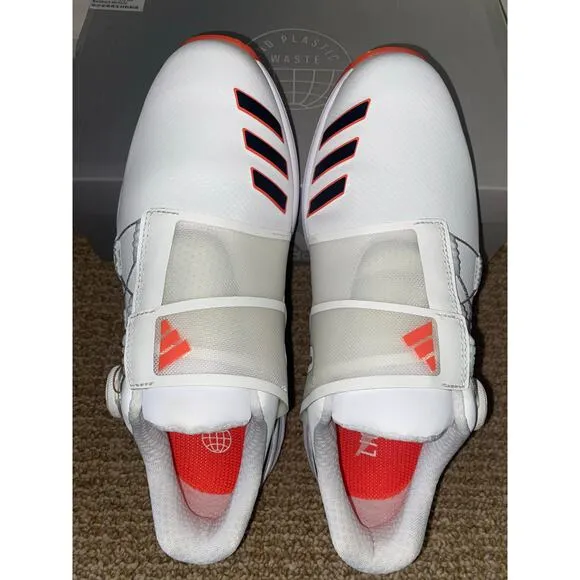 Adidas ZG23 BOA LightStrike White Black Solar Golf Shoes Mens