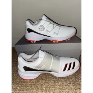 Adidas ZG23 BOA LightStrike White Black Solar Golf Shoes Mens