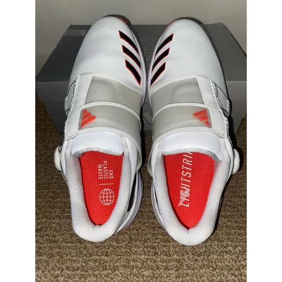 Adidas ZG23 BOA LightStrike White Black Solar Golf Shoes Mens