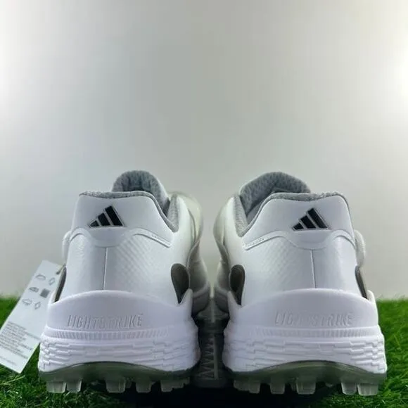 Adidas ZG23 BOA Men Size 11.5 White Waterproof Golf Spikes Shoes GY9713 NEW