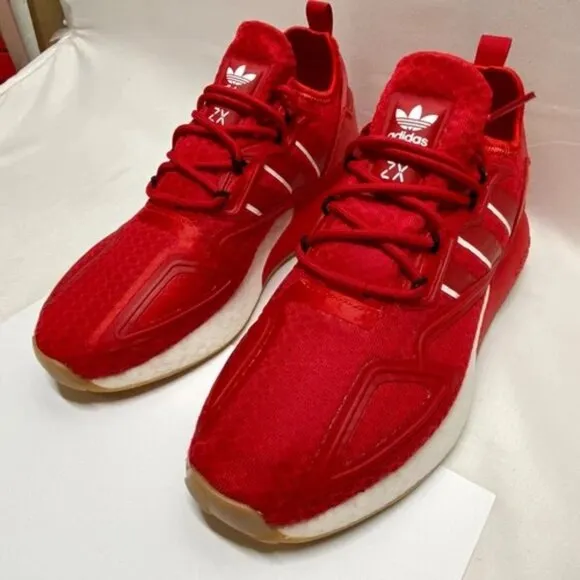 Adidas ZX 2K Red Men's 7 Sneaker Athletic Shoe 2021 New Without Box