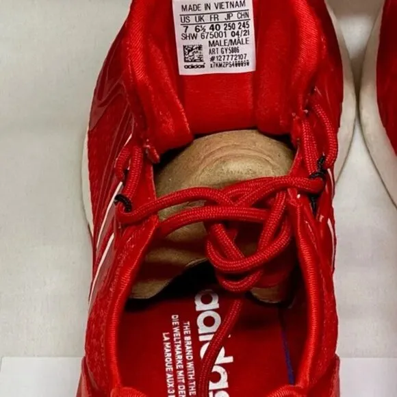 Adidas ZX 2K Red Men's 7 Sneaker Athletic Shoe 2021 New Without Box