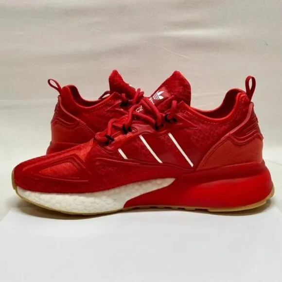 Adidas ZX 2K Red Men's 7 Sneaker Athletic Shoe 2021 New Without Box