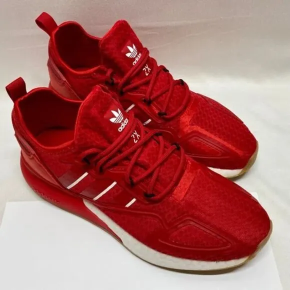 Adidas ZX 2K Red Men's 7 Sneaker Athletic Shoe 2021 New Without Box
