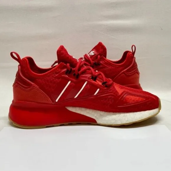 Adidas ZX 2K Red Men's 7 Sneaker Athletic Shoe 2021 New Without Box