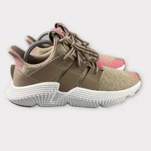 Adidas originals prophere Mens 7.5 Shoes Trace Khaki Pink Running Sneakers Laces