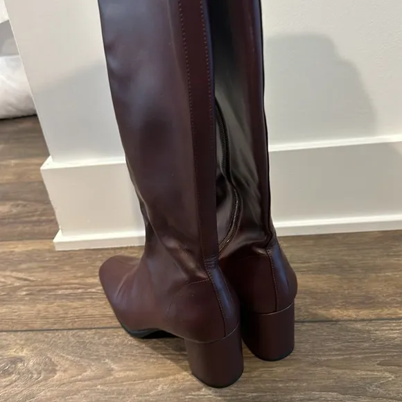 Aerosoles Micah Women's High Heel Riding Boots Wine, Size: 7.5