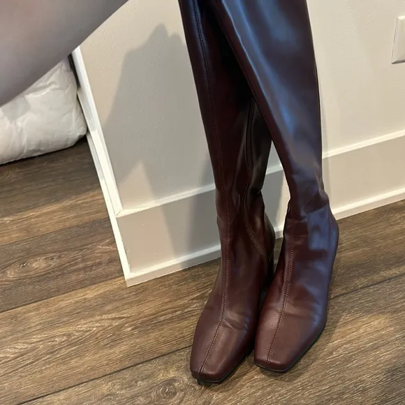Aerosoles Micah Women's High Heel Riding Boots Wine, Size: 7.5