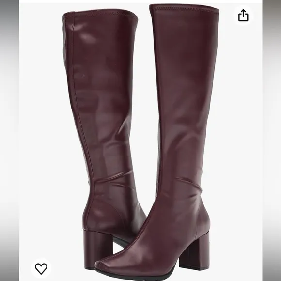 Aerosoles Micah Women's High Heel Riding Boots Wine, Size: 7.5