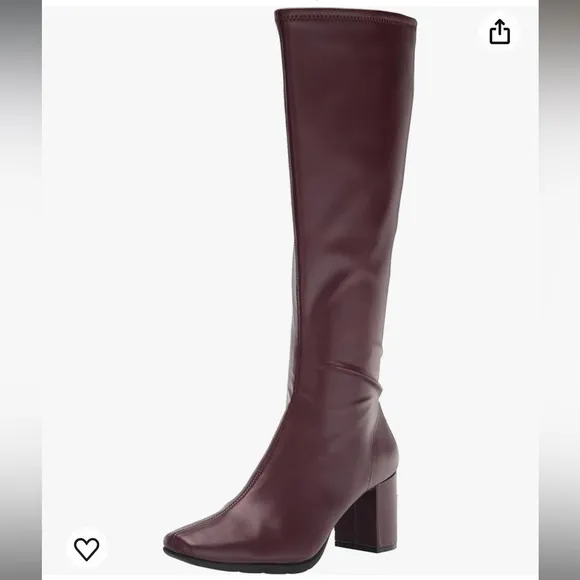 Aerosoles Micah Women's High Heel Riding Boots Wine, Size: 7.5