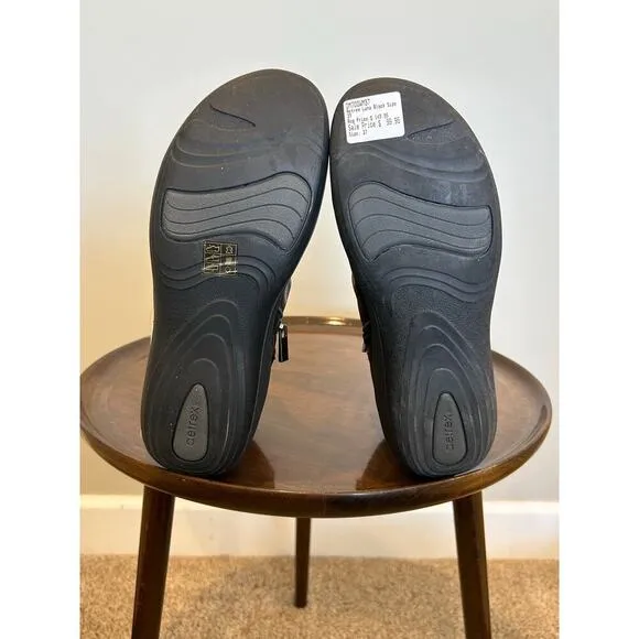 Aetrex Boots Luna Black Leather Womens 37 or 6 6.5 NWT $150