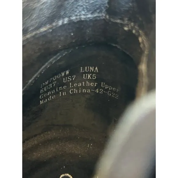 Aetrex Boots Luna Black Leather Womens 37 or 6 6.5 NWT $150