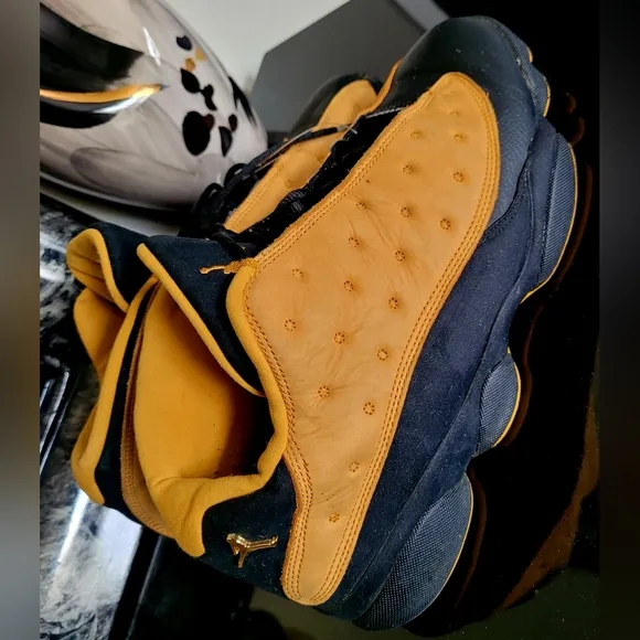 Air Jordan XIII 13 Chutney Men's Sneakers Black/Tan/Gold Leather US 11