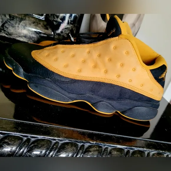 Air Jordan XIII 13 Chutney Men's Sneakers Black/Tan/Gold Leather US 11