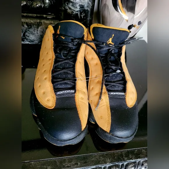 Air Jordan XIII 13 Chutney Men's Sneakers Black/Tan/Gold Leather US 11
