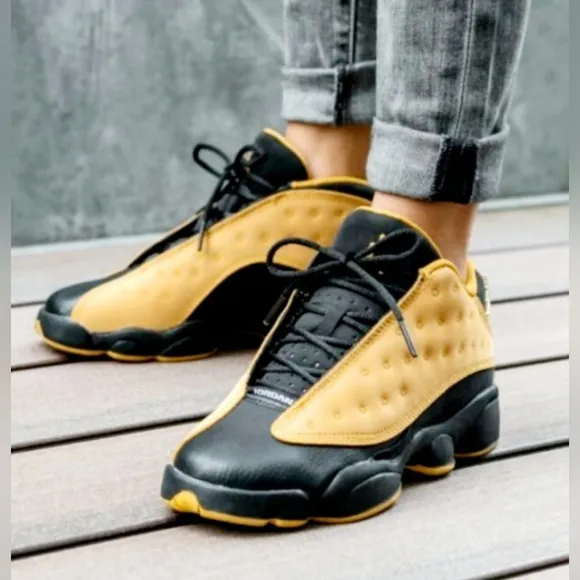 Air Jordan XIII 13 Chutney Men's Sneakers Black/Tan/Gold Leather US 11
