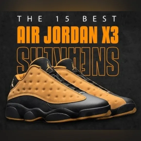 Air Jordan XIII 13 Chutney Men's Sneakers Black/Tan/Gold Leather US 11